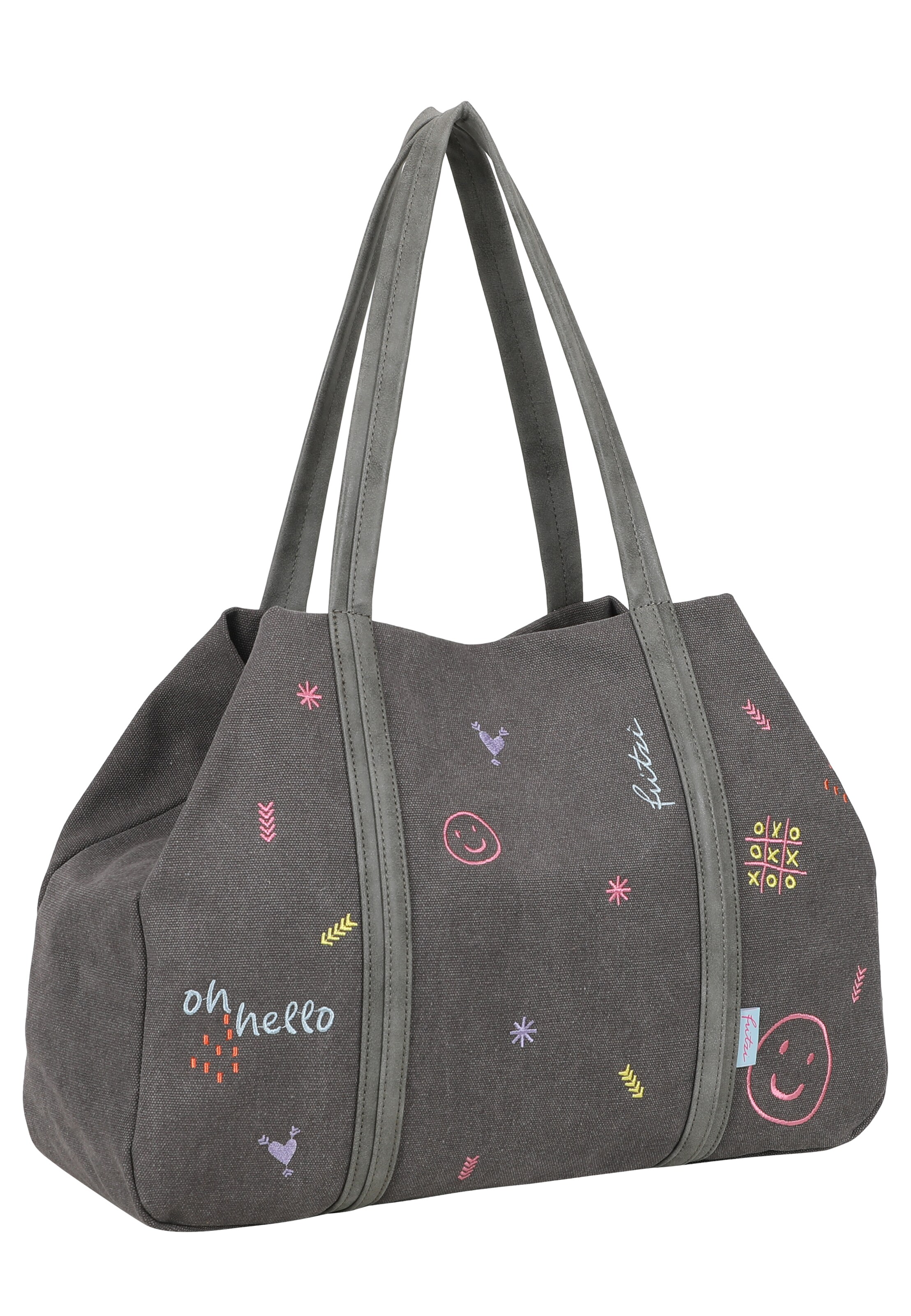 Fritzi aus Preußen Shopper 'Limited Embro Fun' in Grijs