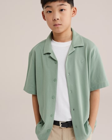 WE Fashion Средняя посадка Рубашка в Зеленый