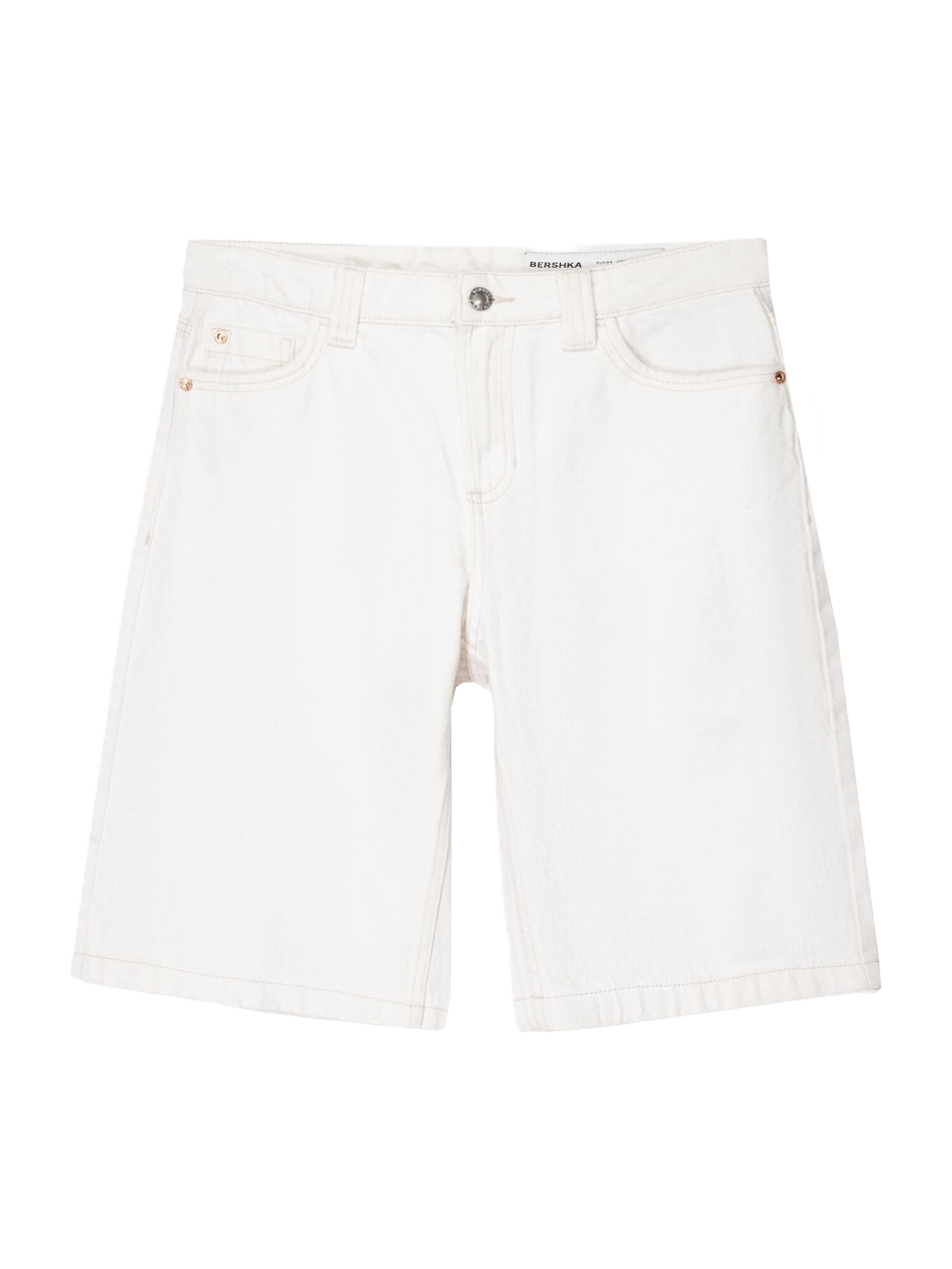 Baggy Jeans di Bershka in bianco: frontale