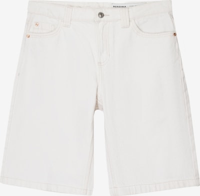 Bershka Shorts in white denim, Produktansicht