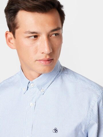 SCOTCH & SODA Regular fit Button Up Shirt in Blue