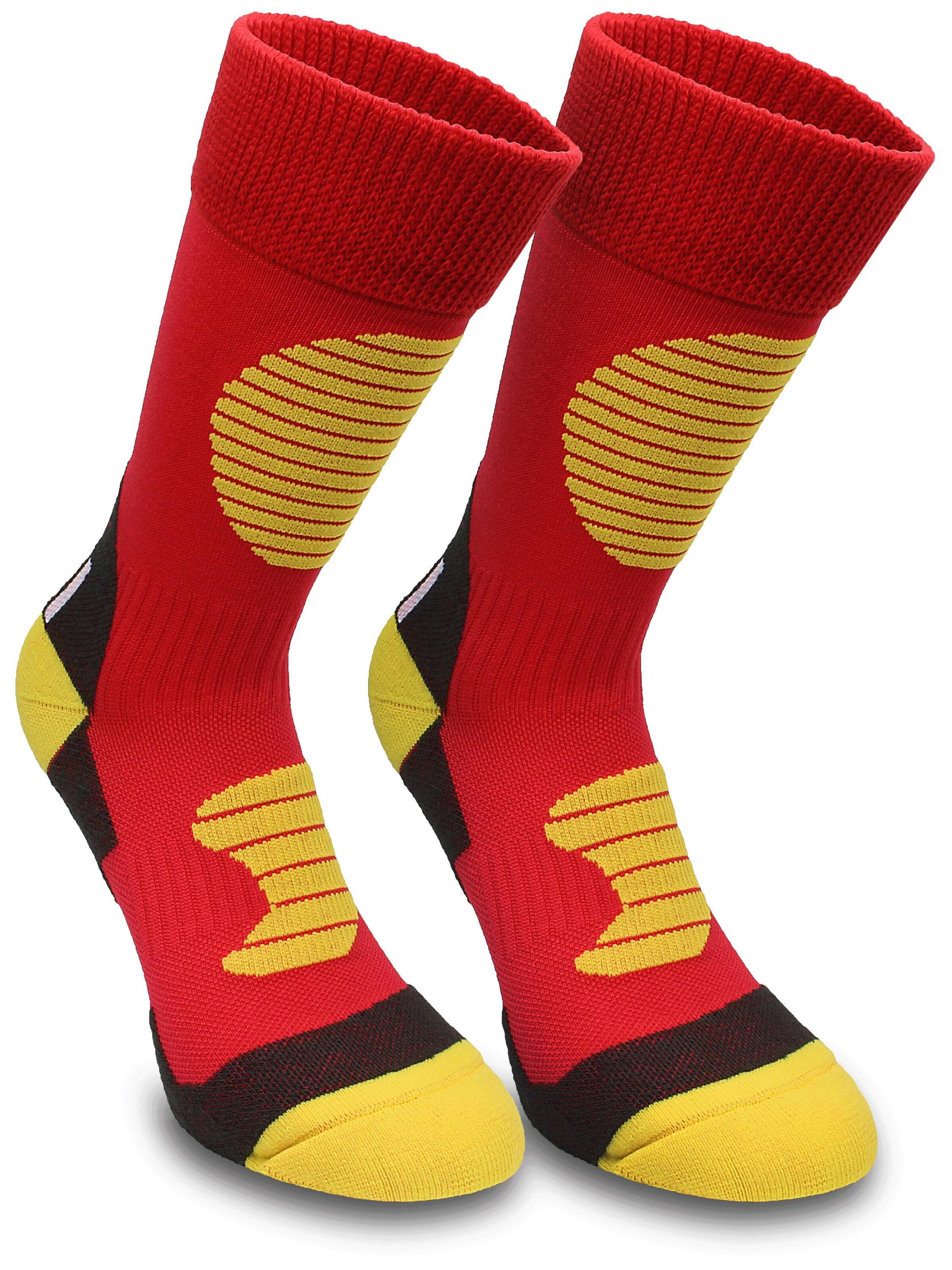 normani Sports socks in Red: front