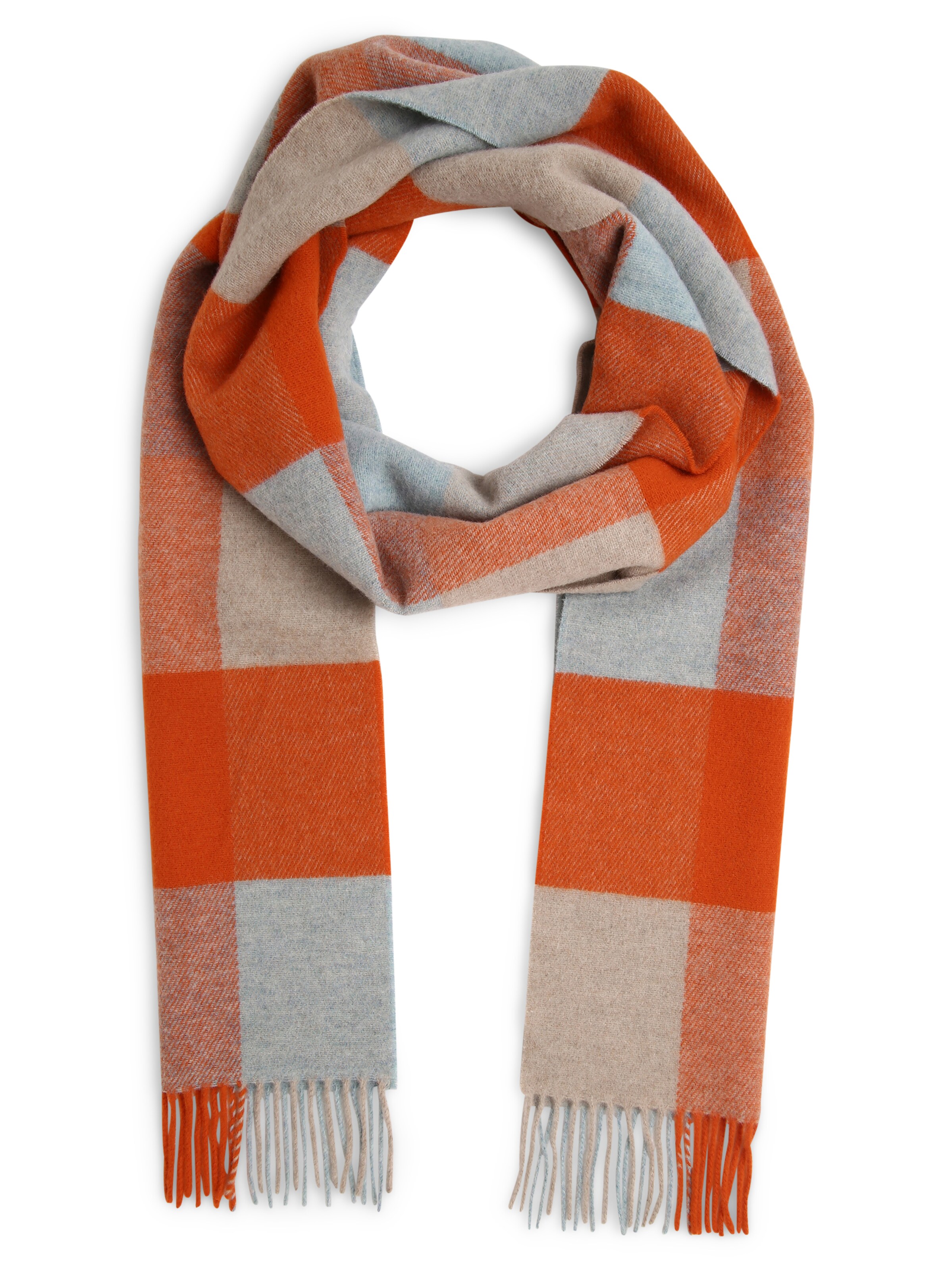 Marc O\u2019Polo Knitted Scarf red-light grey flecked casual look Accessories Scarves Knitted Scarves Marc O’Polo 