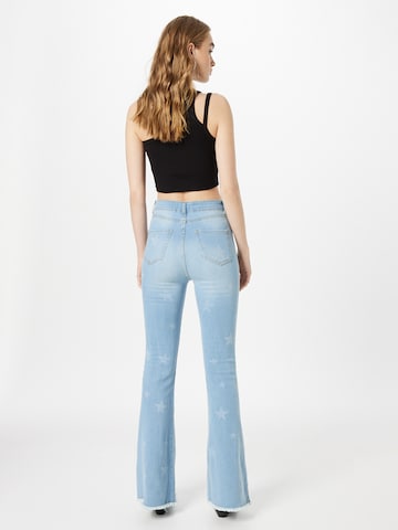 Nasty Gal Flared Jeans in Blue