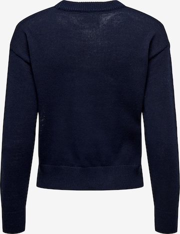 ONLY Sweater 'Xmas Daching' in Blue