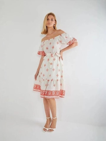 MixRay - Vestido de verão em laranja