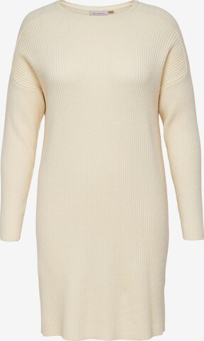 ONLY Carmakoma Vestido de punto 'Fia Katia' en Blanco Natural | ABOUT YOU ONLY Carmakoma Vestido de punto 'Fia Katia' en Blanco Natural | ABOUT YOU