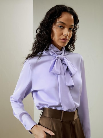 Lilysilk Blouse in Purple: front