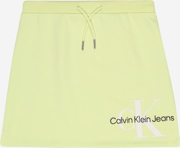 Calvin Klein Jeans Skirt in Yellow: front