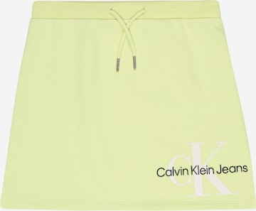 Calvin Klein Jeans Spódnica w kolorze żółty: przód