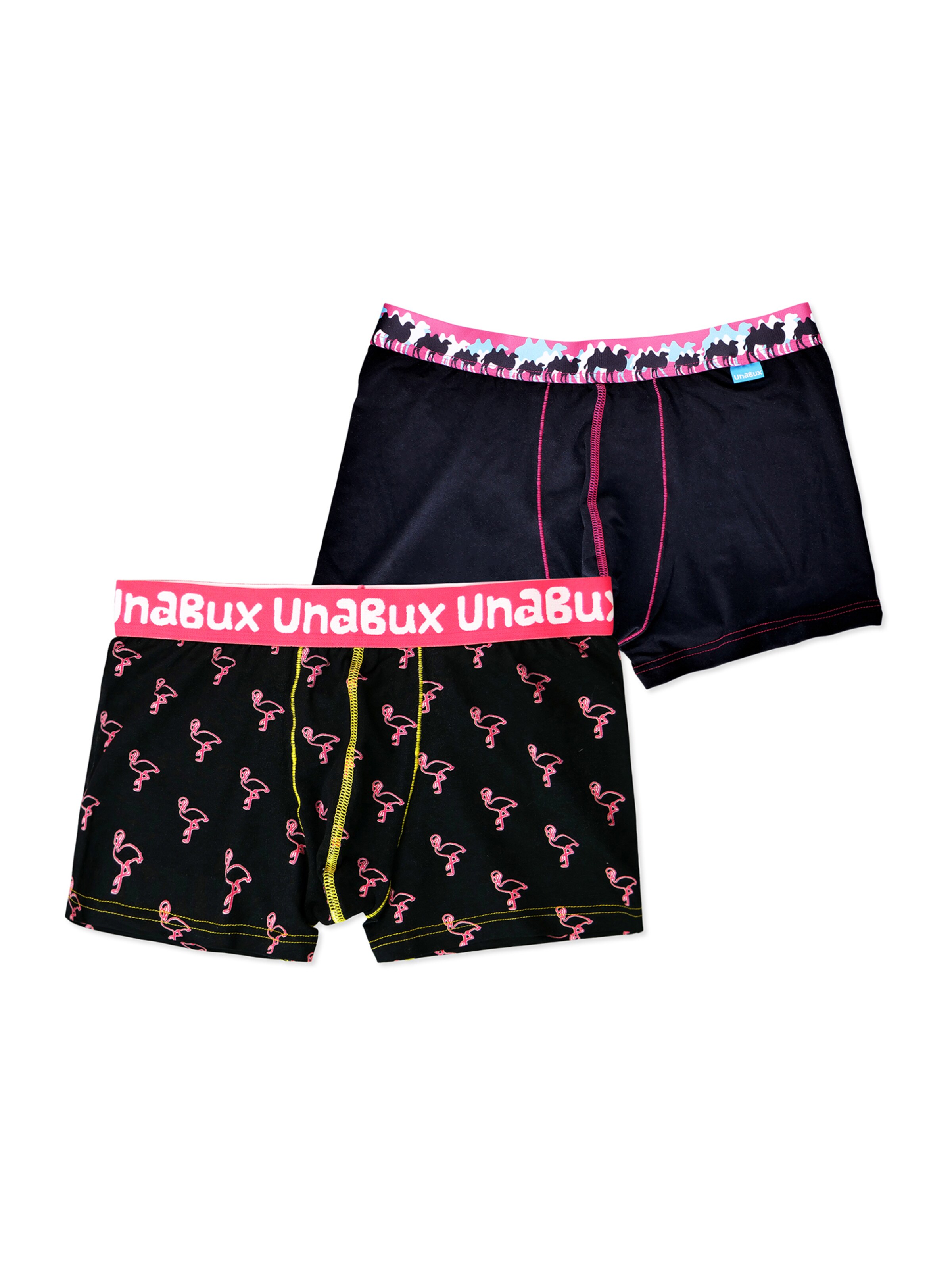 UNABUX Boxershorts in Schwarz: Vorderseite
