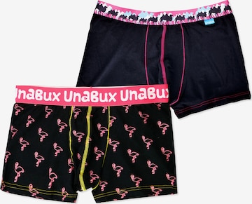 UNABUX Boxer Briefs ' CAMEL CARAVANE Mix ' in Schwarz: predná strana