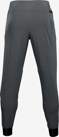 UNDER ARMOUR Regularen Športne hlače 'Unstoppable' | siva barva