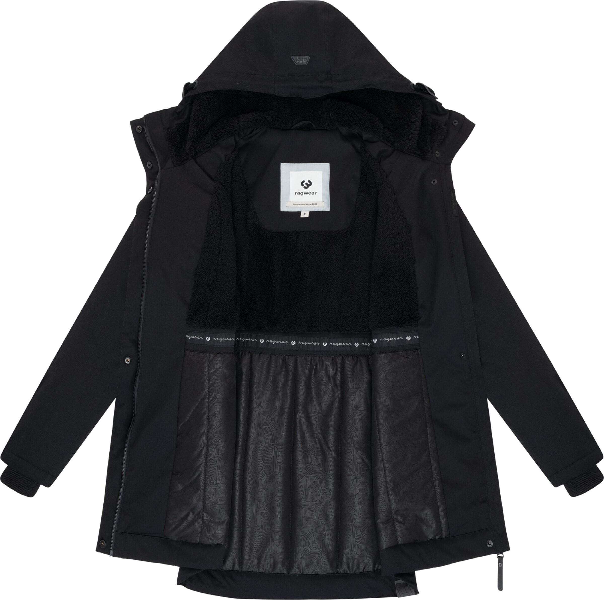 Ragwear Winter Jacket 'Ellsa' in Black