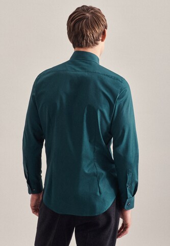 SEIDENSTICKER Slim Fit Hemd in Grün