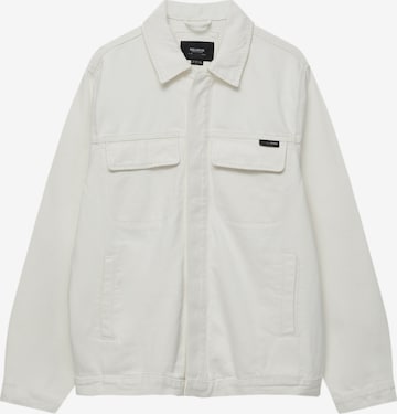 Veste mi-saison Pull&Bear en blanc : devant