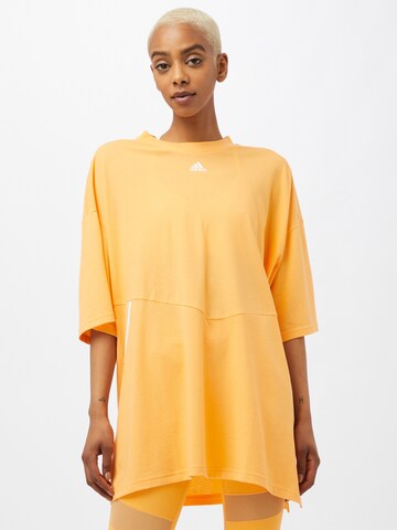 ADIDAS PERFORMANCE Funkcionalna majica | oranžna barva: sprednja stran