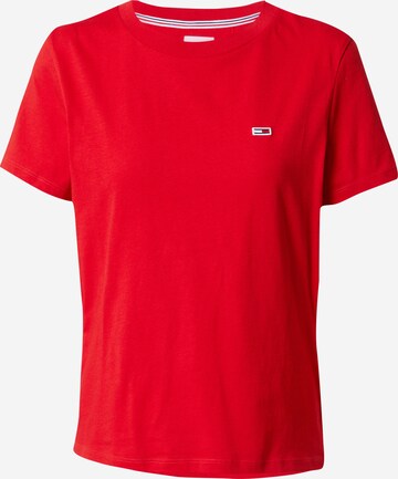 Tommy Jeans T-Shirt in Rot: predná strana