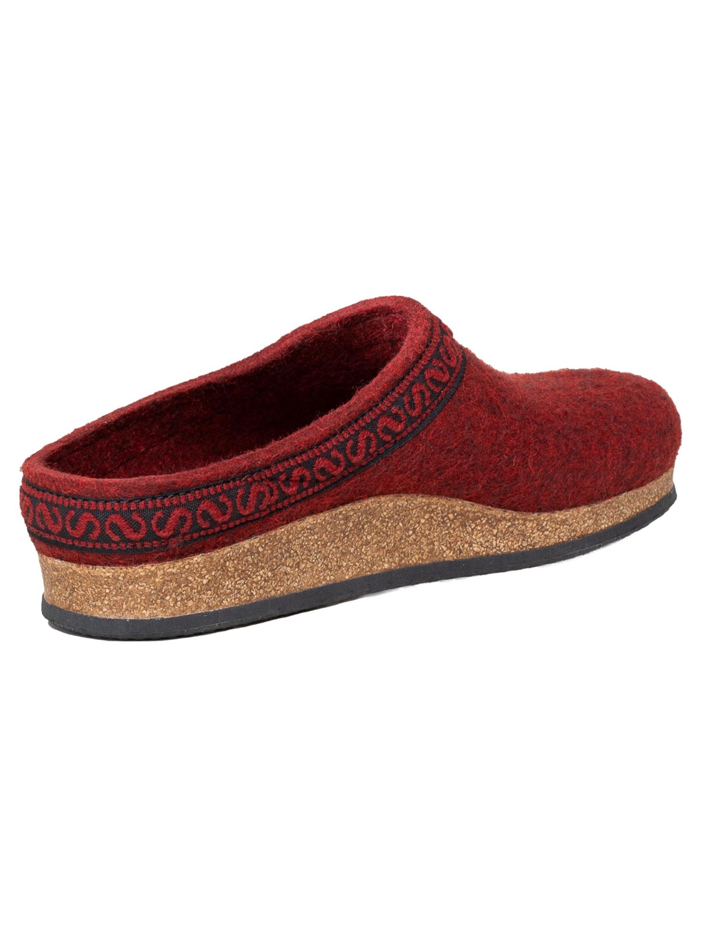 Stegmann Clogs 'Filz' in Red