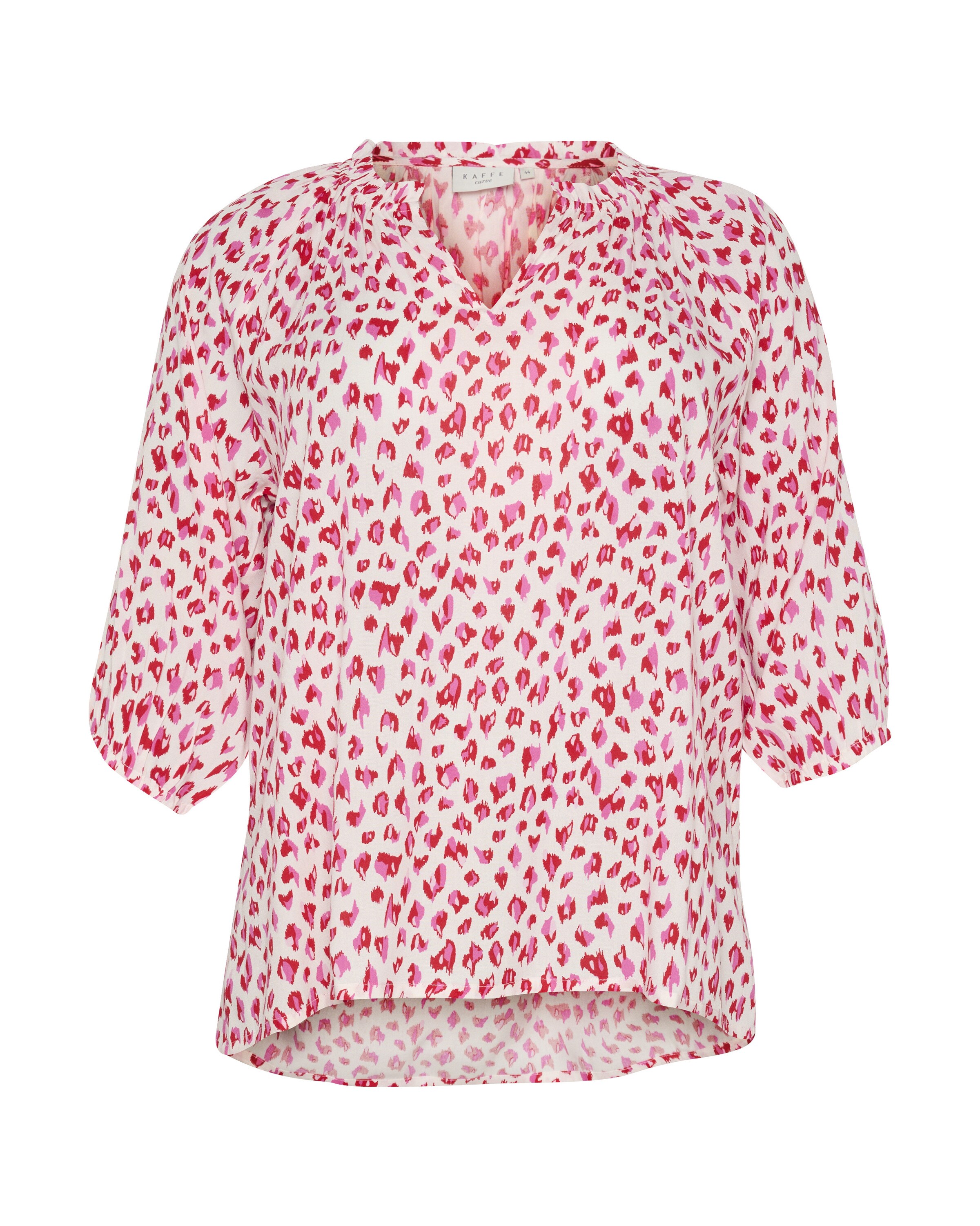 KAFFE CURVE Blouse 'Sigrida' in Pink: front