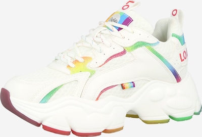 BUFFALO Matalavartiset tennarit 'BINARY SHADOW' värissä vaaleansininen / vihreä / vaaleanpunainen / valkoinen, Tuotenäkymä