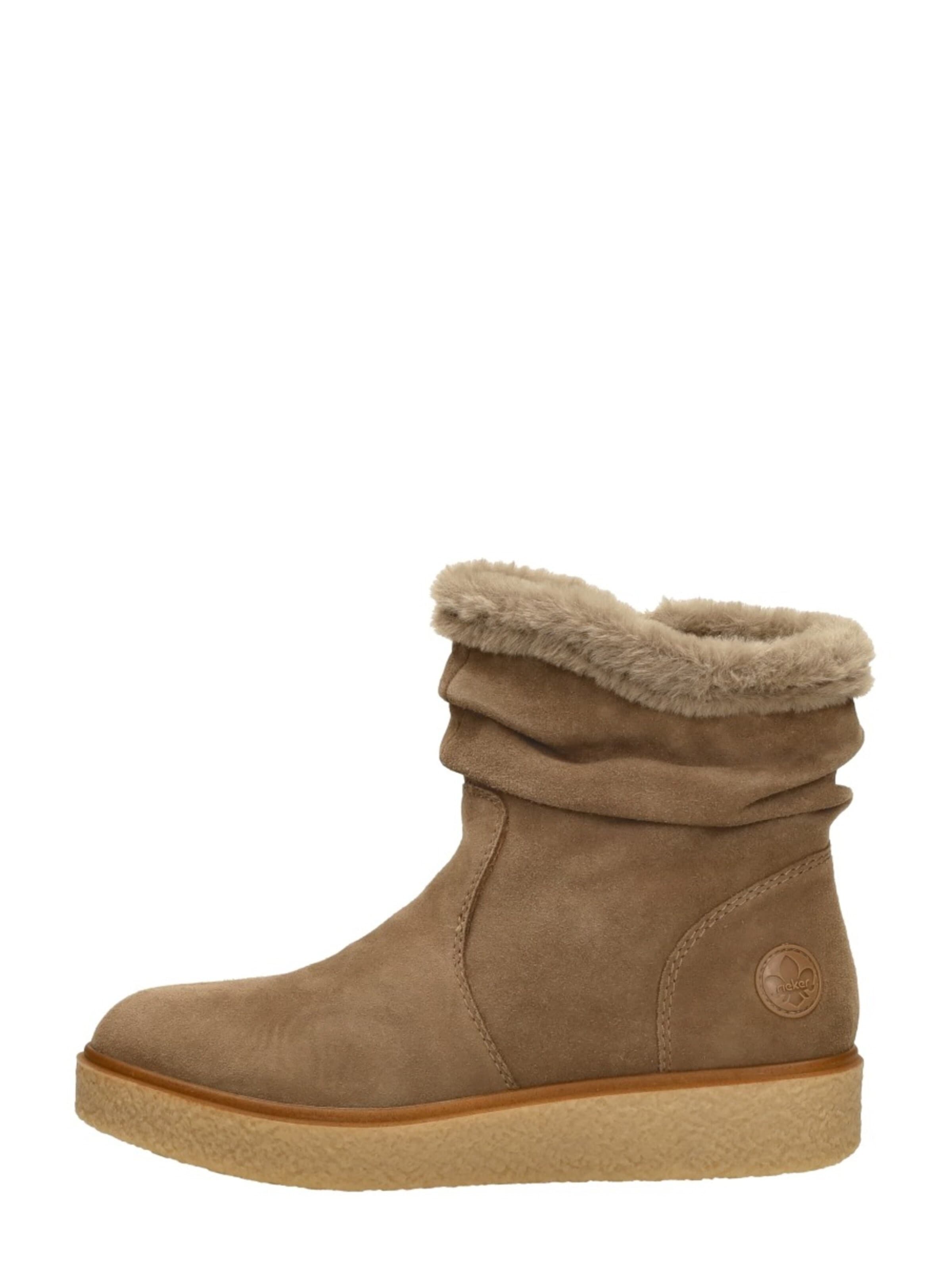 Boots 'Enkellaarsjes Plat' Rieker en gris : devant