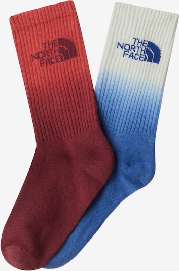THE NORTH FACE Zeķes, krāsa - nebalināts / tumši zils / oranžsarkans / tumši sarkans, Preces skats