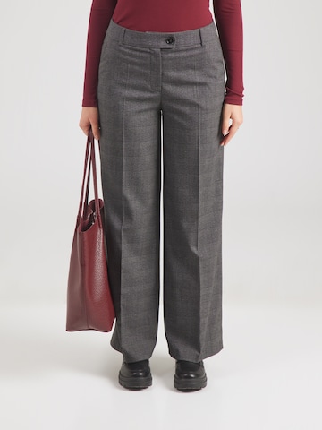 MORE & MORE Wide Leg Hose in Grau: Vorderseite