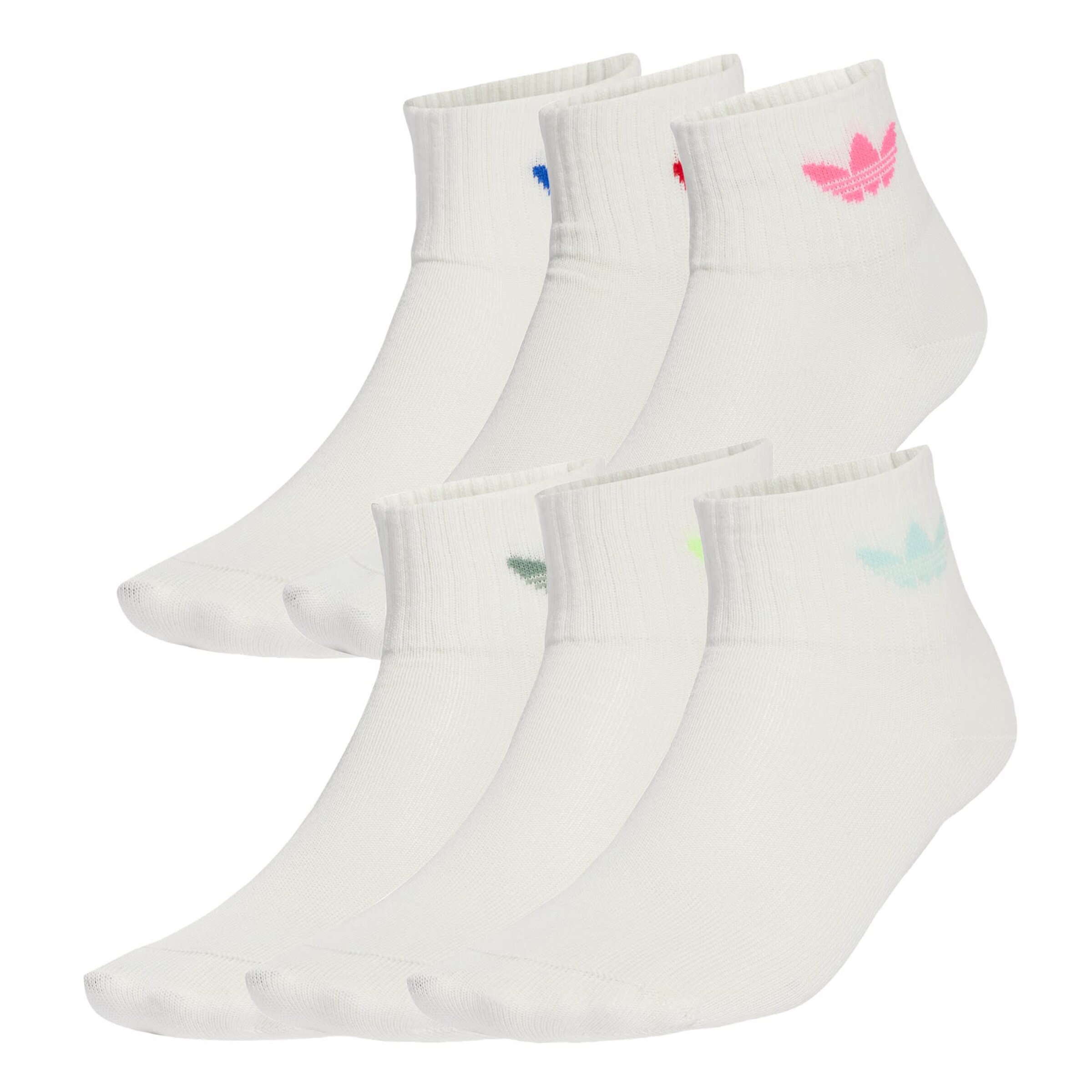 ADIDAS ORIGINALS Socks 'Ankle 6 Pairs Kids' in White: front