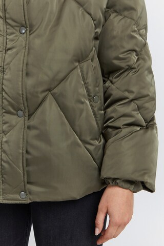 PULZ Jeans Between-Season Jacket in Green