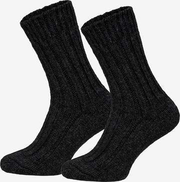 HomeOfSocks Socken 'HOS208' in Grau: Vorderseite