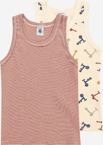 Maillot de corps PETIT BATEAU en beige : devant