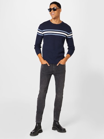 Key Largo Sweater 'BOOKING' in Blue