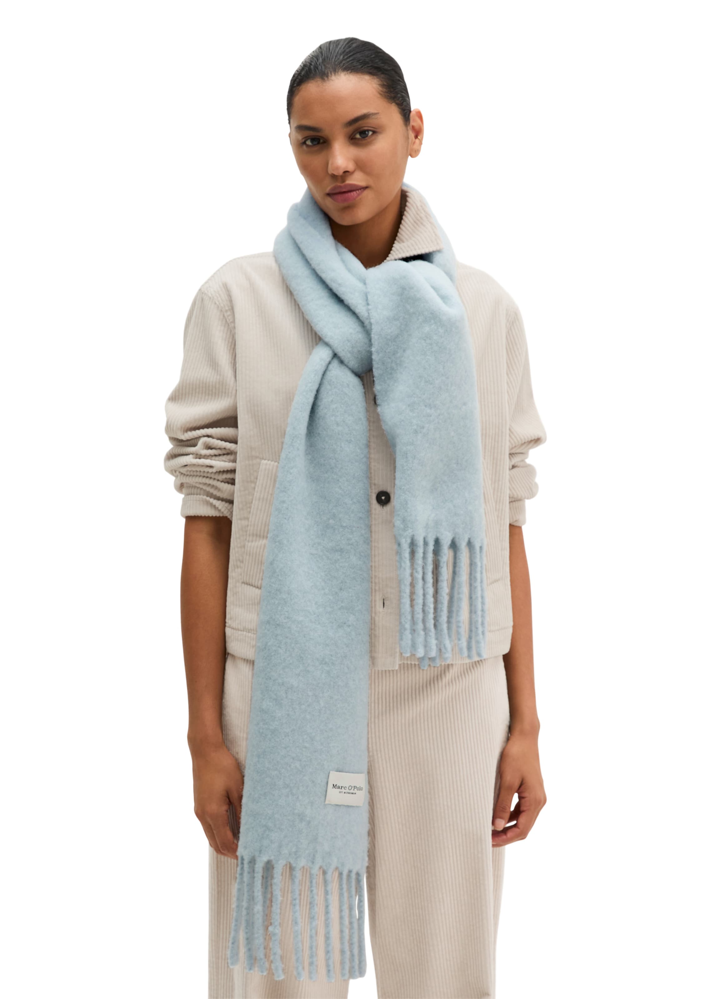 Marc O'Polo Sjaal in Blauw: voorkant