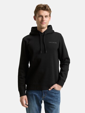 TOM TAILOR Sweatshirt in Black: front