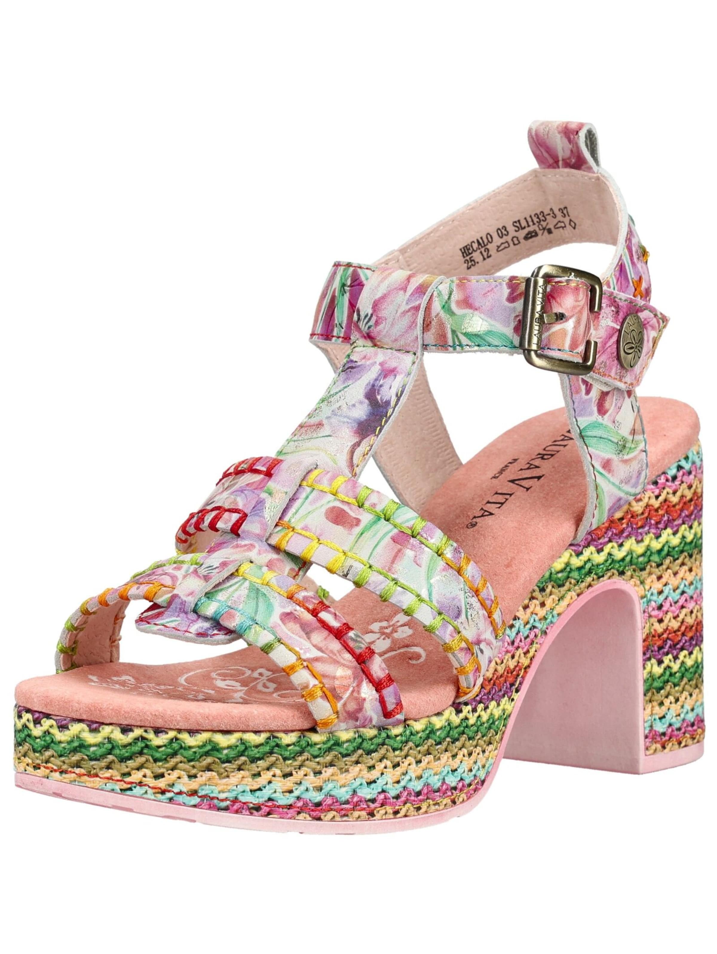 Sandales Laura Vita en orange : devant