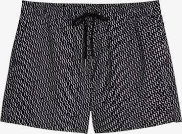 Marc O'Polo Zwemshorts ' Woven ' in Zwart: voorkant