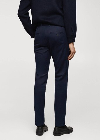 MANGO MAN Slim fit Pants in Blue