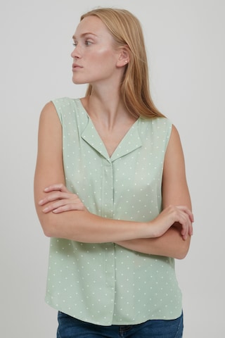 b.young Blouse in Green: front