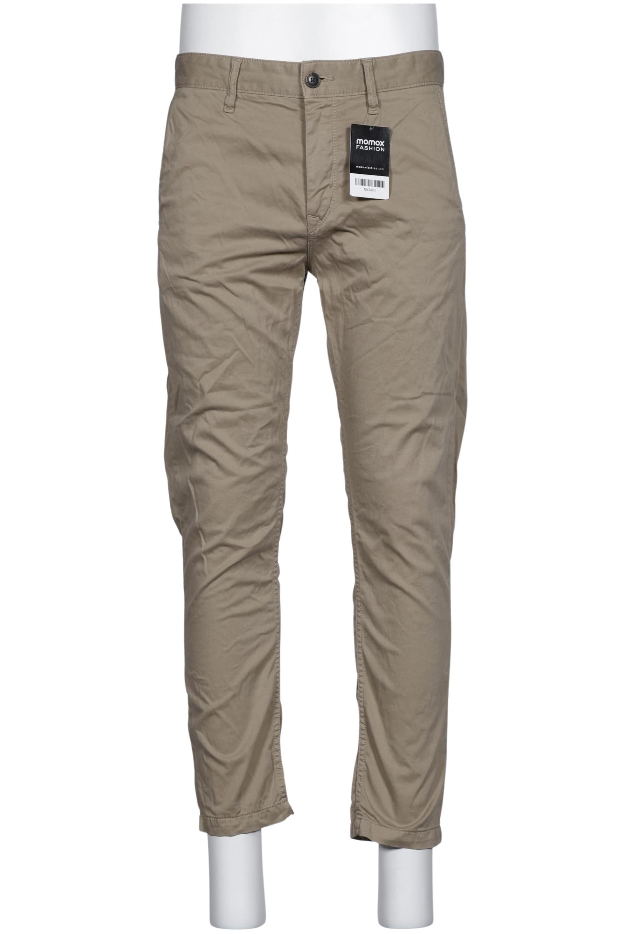 BOSS Stoffhose 33 in Beige: Vorderseite