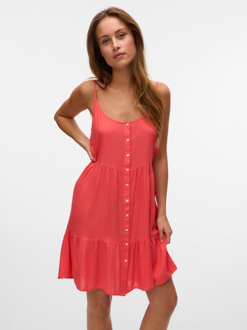 Robe-chemise 'VMBumpy' VERO MODA en orange : devant