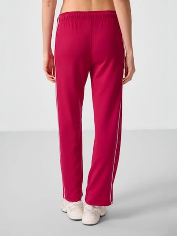 Wide Leg Pantalon Tommy Life en rouge