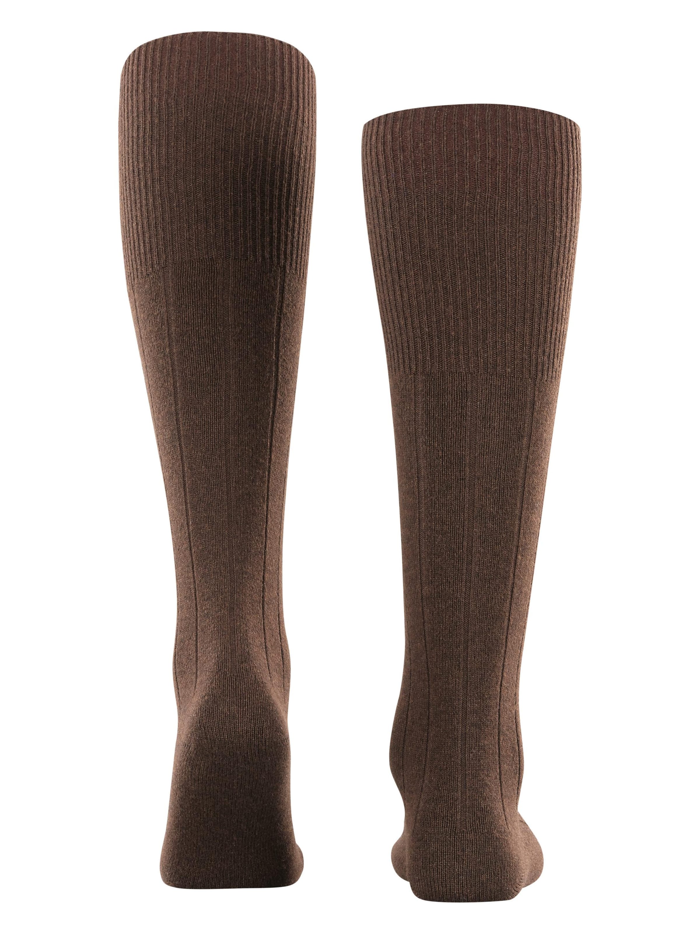 FALKE Knee High Socks 'Lhasa Rib' in Brown