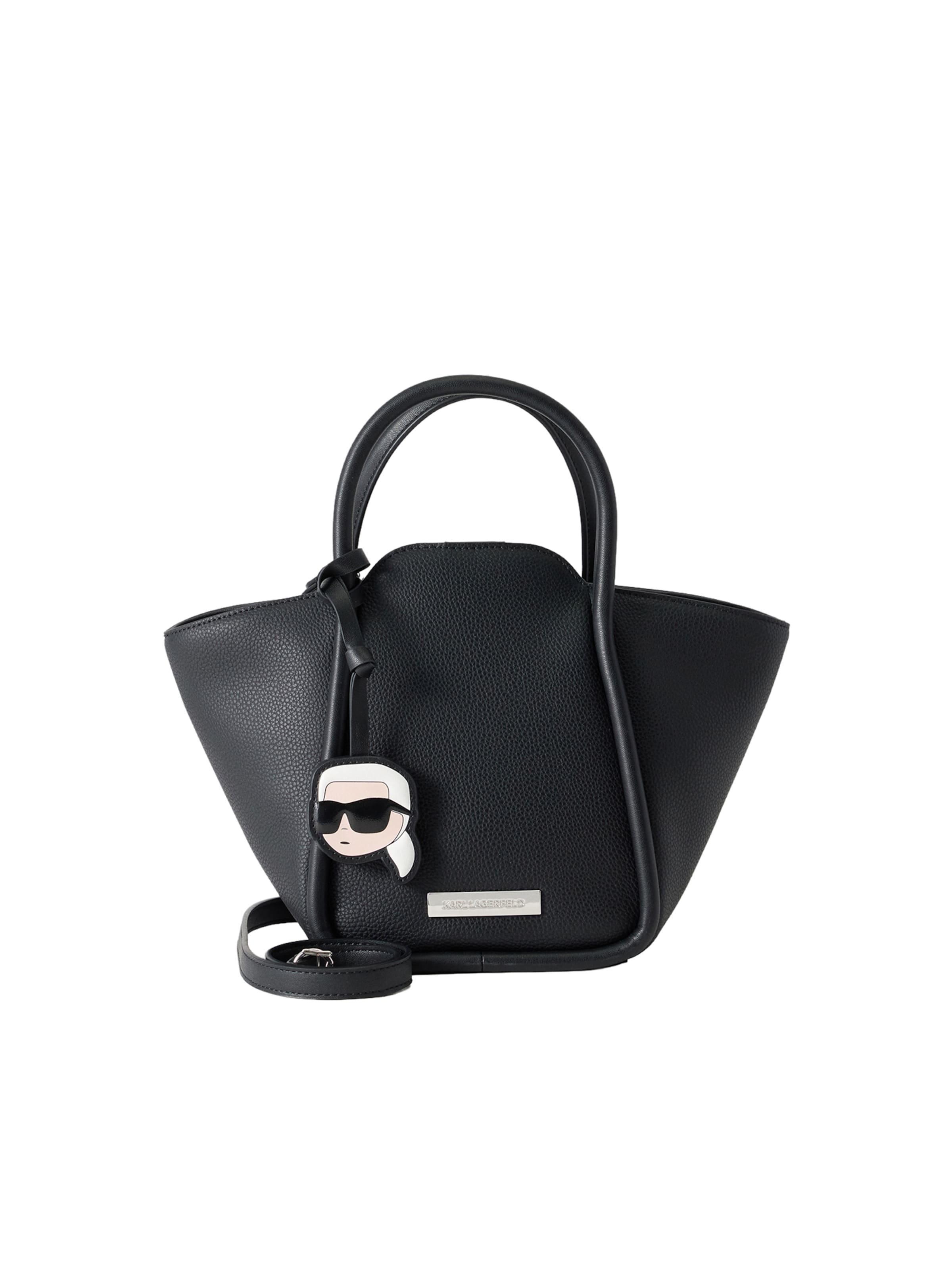 juoda Karl Lagerfeld Rankinė 'IKON': priekis