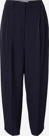 Pantalon à pince COMMA en bleu : devant