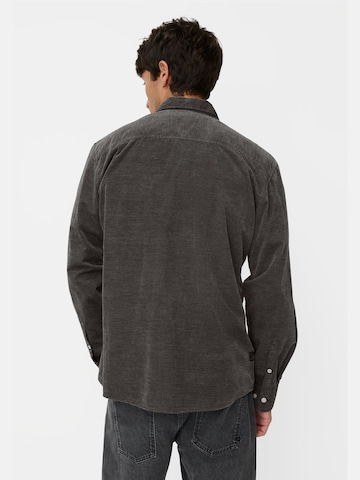 CAMEL ACTIVE Regular Fit Langarmhemd mit aufgesetzten Taschen in Schwarz