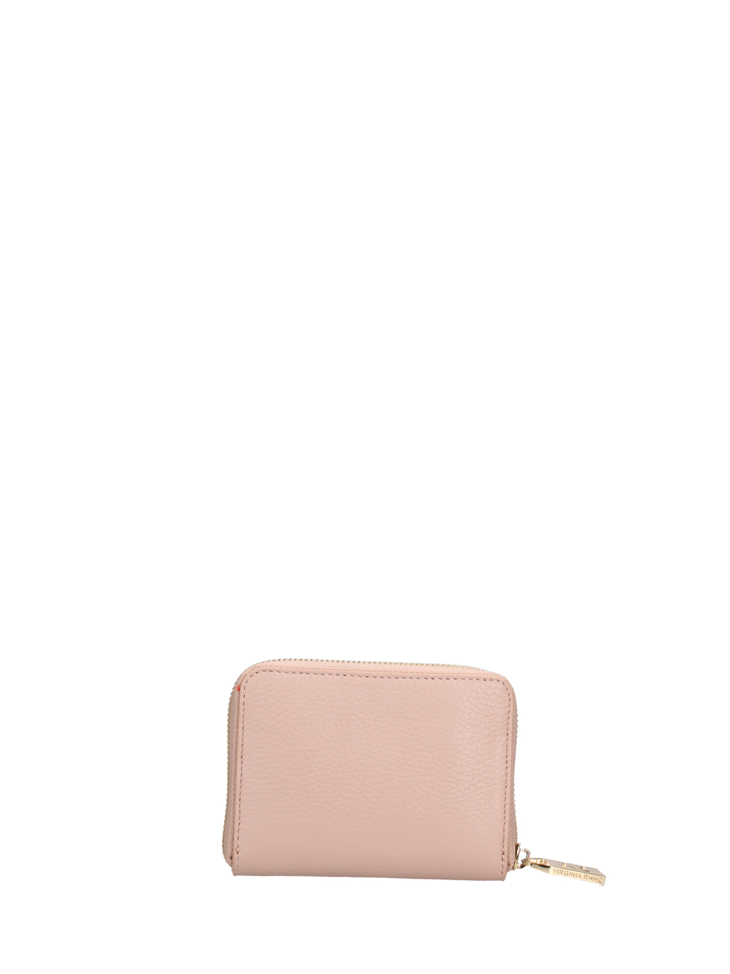 Portamonete 'Portafoglio donna pelle dollaro Made in Italy - Chiusura zip' di Virginia Rhinè in rosa