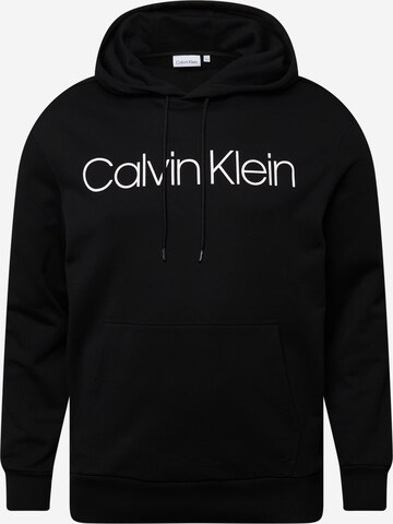 Calvin Klein Big & Tall كنزة رياضية بلون أسود: الأمام