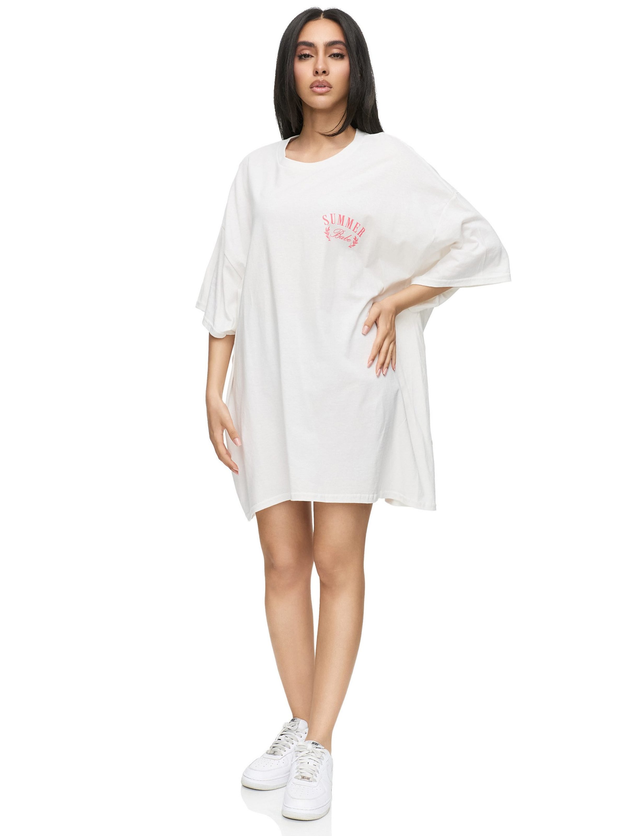 Worldclassca Oversizeshirt ''Summer Babe'' in Weiß