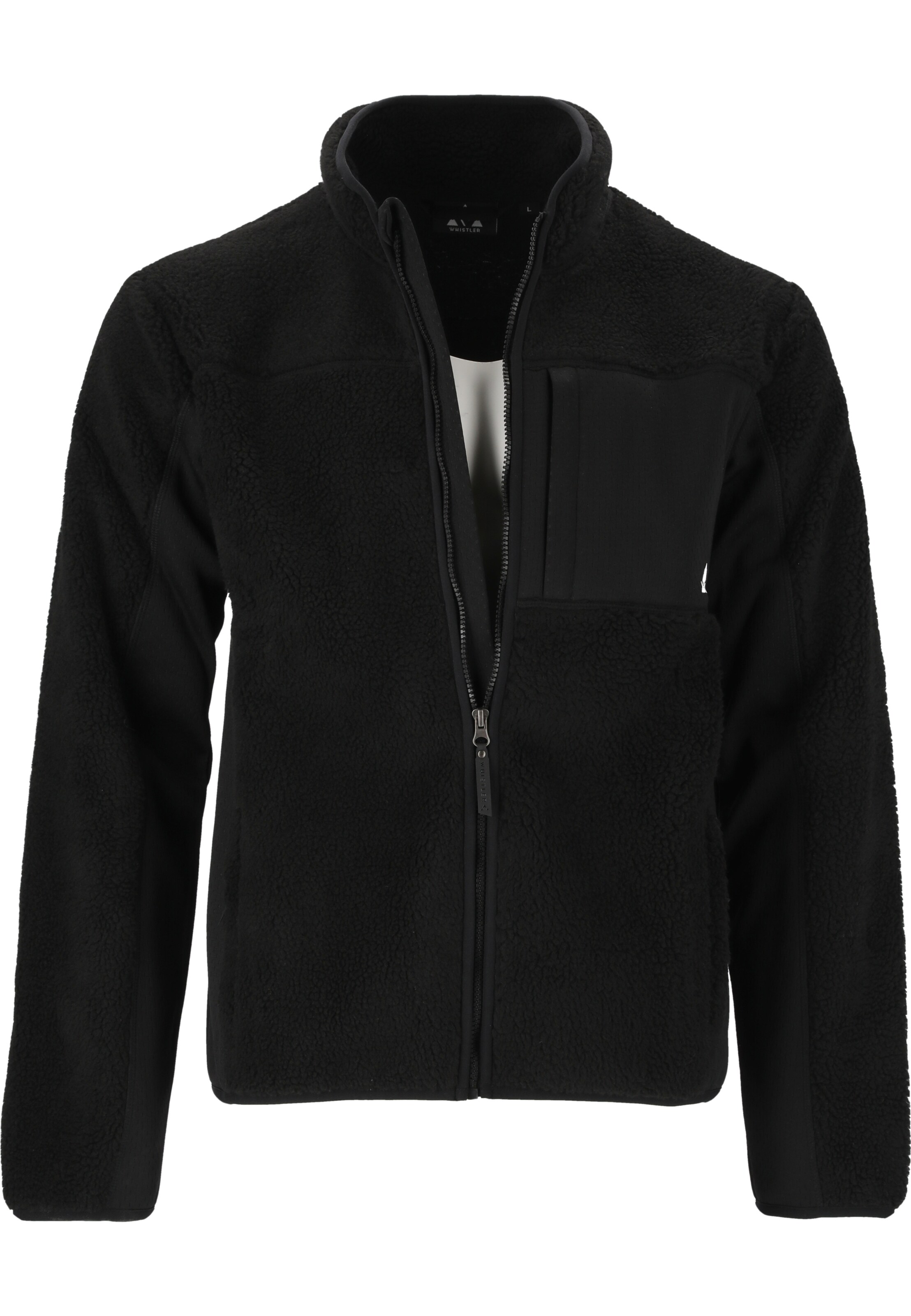 Whistler Funktionsfleecejacke 'Bear' in Schwarz: Vorderseite